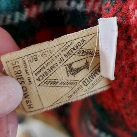 Vintage McGregor USA Heavy Duty Wool Plaid Lined Chore Jacket Barn Coat Med / 42 - Picture 9 of 9